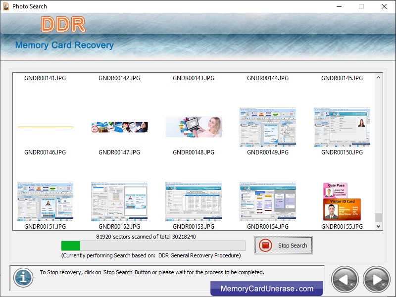 Removable Media Data Unerase screenshot