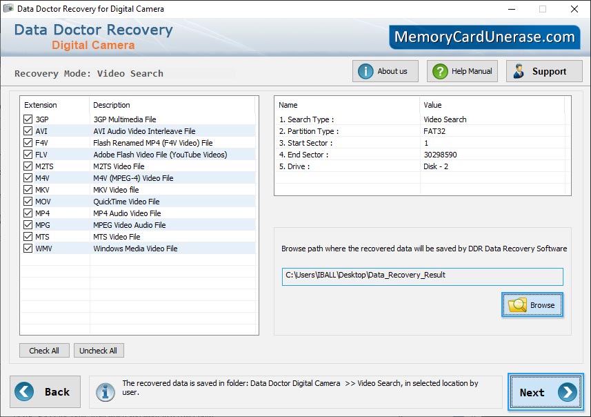Digital Camera Data Unerase Software