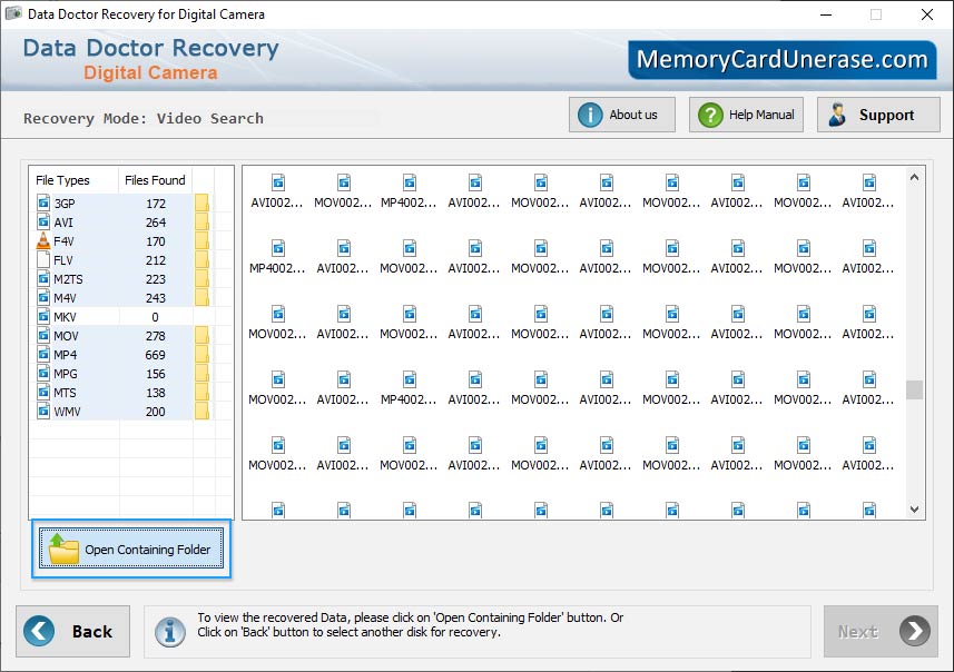 Digital Camera Data Unerase Software