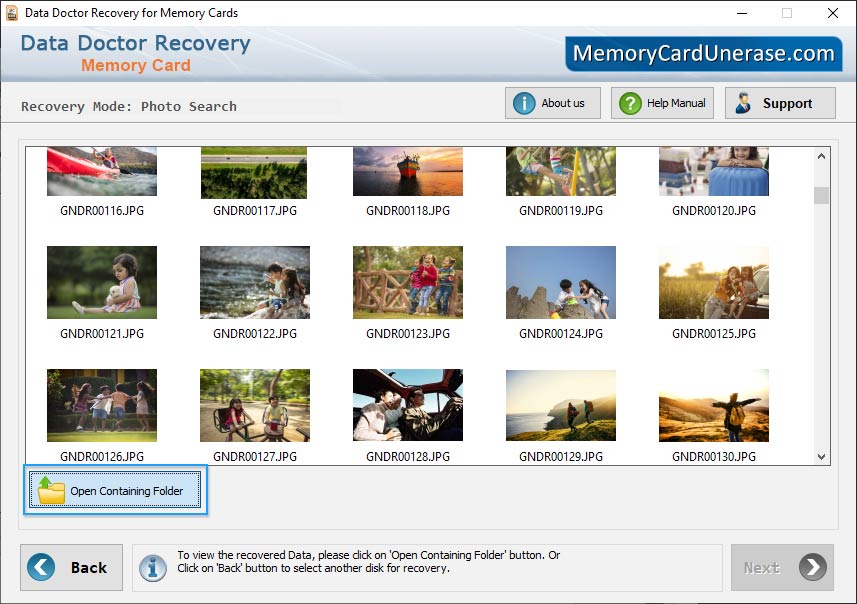Memory Card Data Unerase Software
