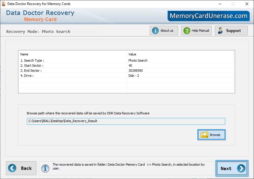 Memory Card Data Unerase Software