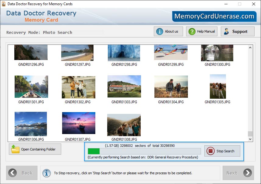 Memory Card Data Unerase Software