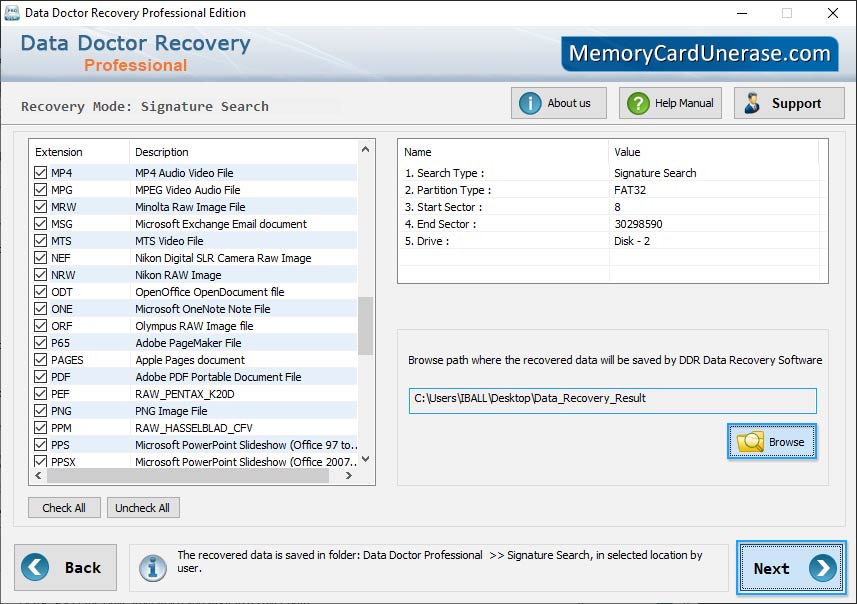 Data Unerase Software - Professional