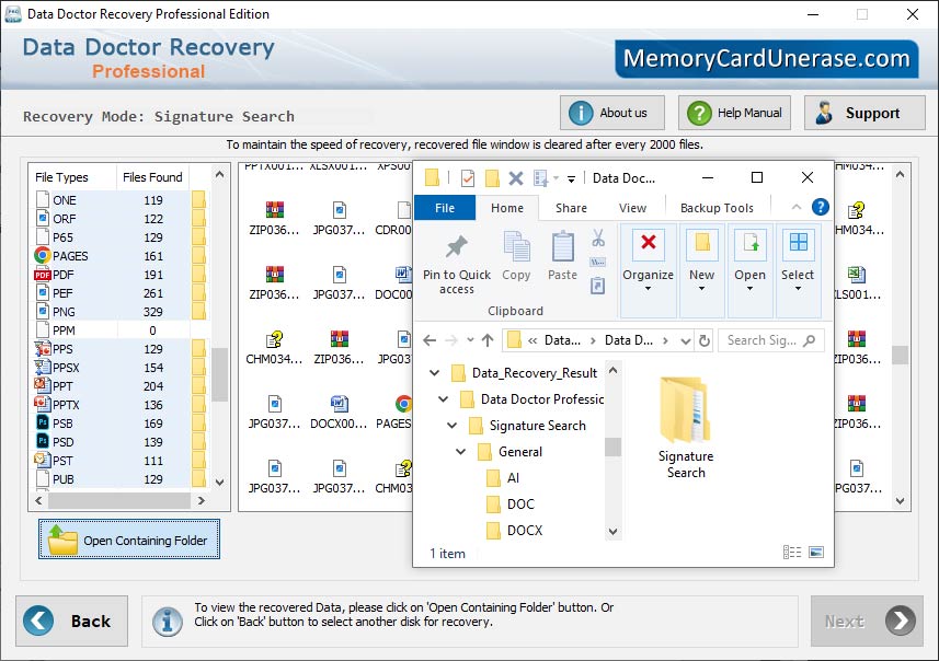 Data Unerase Software - Professional