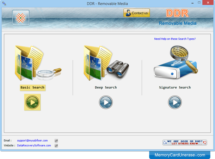 Removable Media Data Unerase Software
