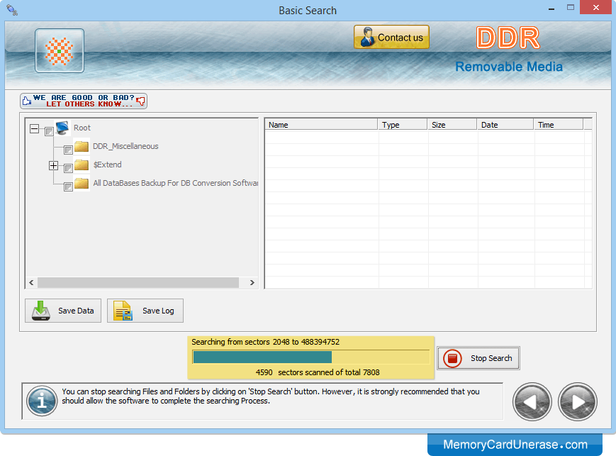 Removable Media Data Unerase Software