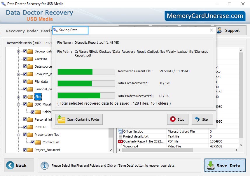 Removable Media Data Unerase Software